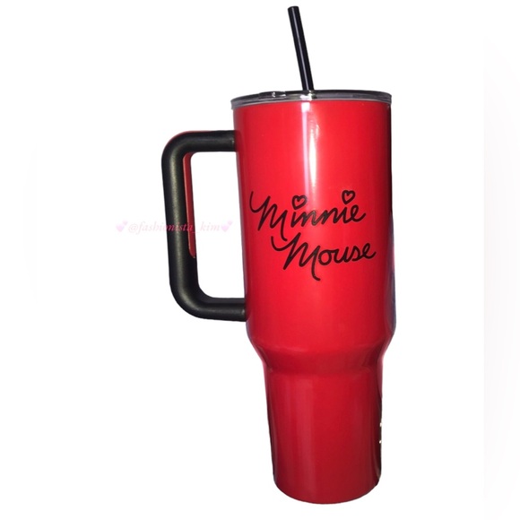 Red Minnie Mouse Tumbler insulated cup 40oz - Picture 2 of 8